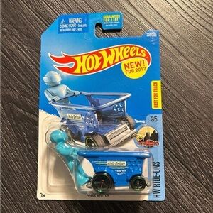 Hot Wheels HW Ride-Ons 2/5 (2017) Blue Aisle Driver Toy Car 235/365